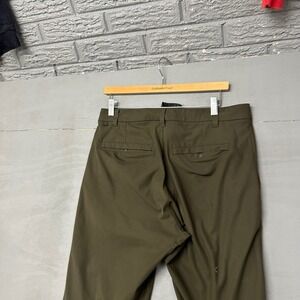 Lululemon Commission Slim-Fit Pant 32 Dark Olive Green Warpstreme Chino Mens